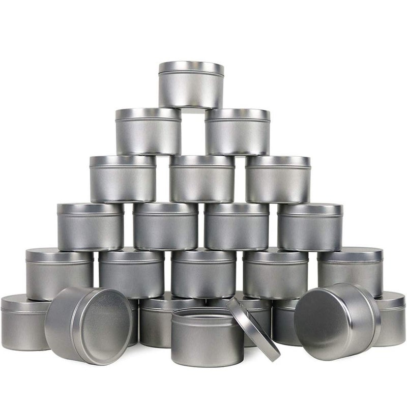EricX Light Candle Tin 24 Piece, 8 oz, for Candle Making - Image 1